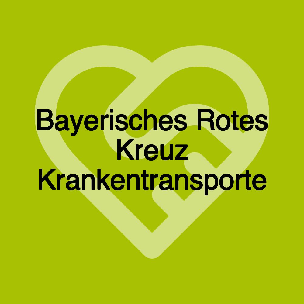 Bayerisches Rotes Kreuz Krankentransporte