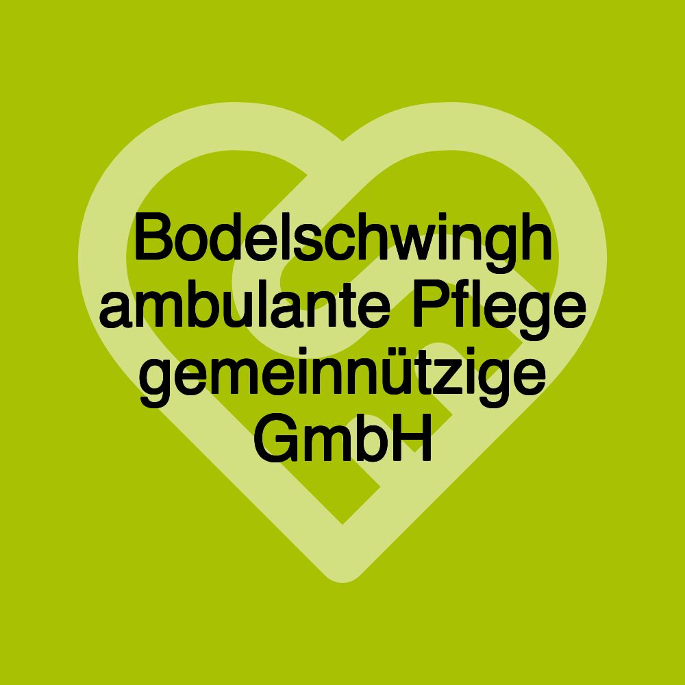 Bodelschwingh ambulante Pflege gemeinnützige GmbH