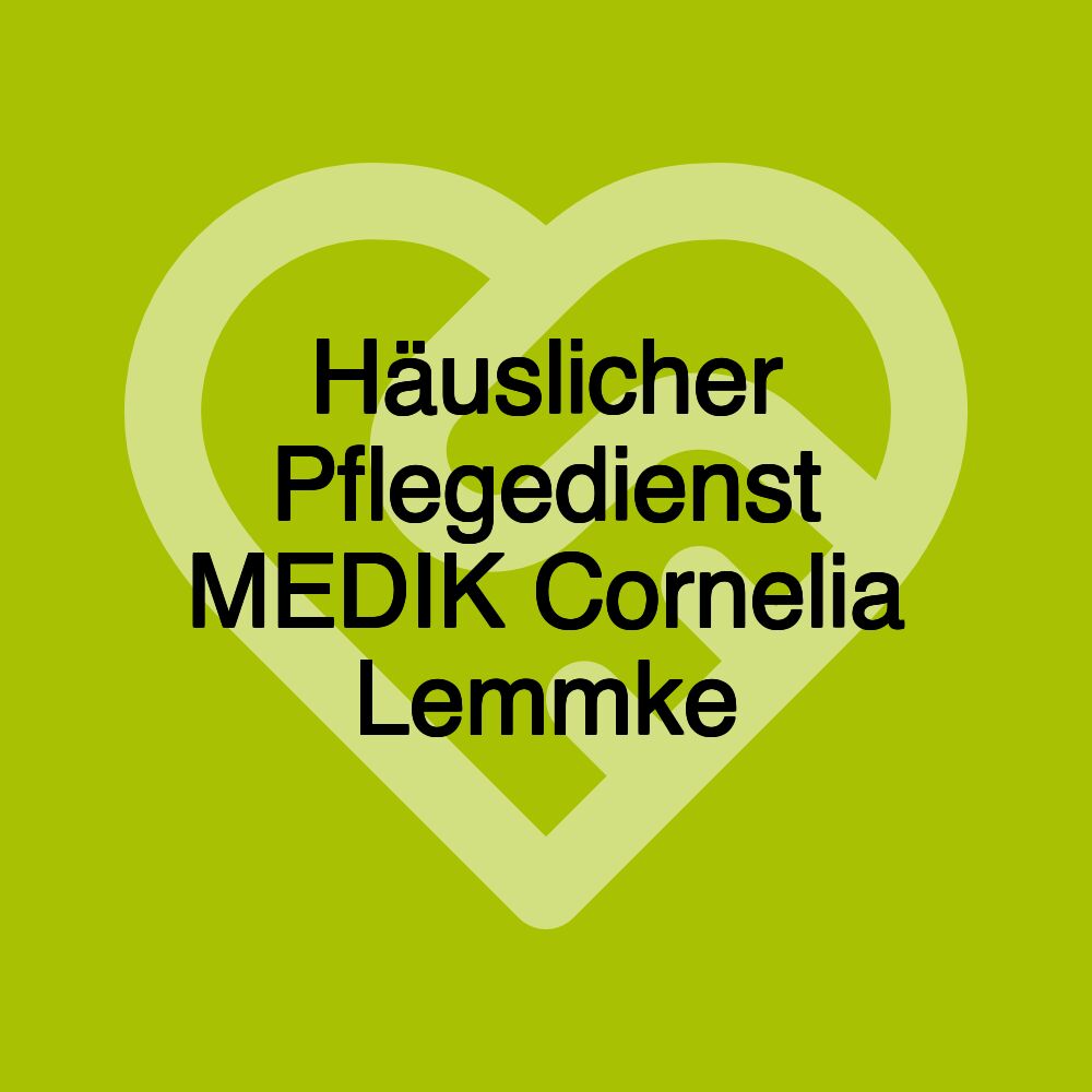 Häuslicher Pflegedienst MEDIK Cornelia Lemmke