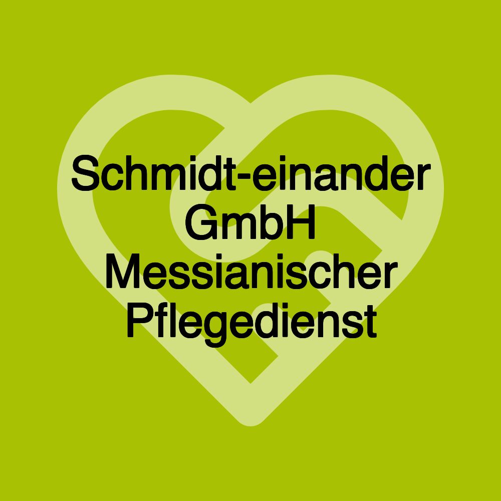 Schmidt-einander GmbH Messianischer Pflegedienst