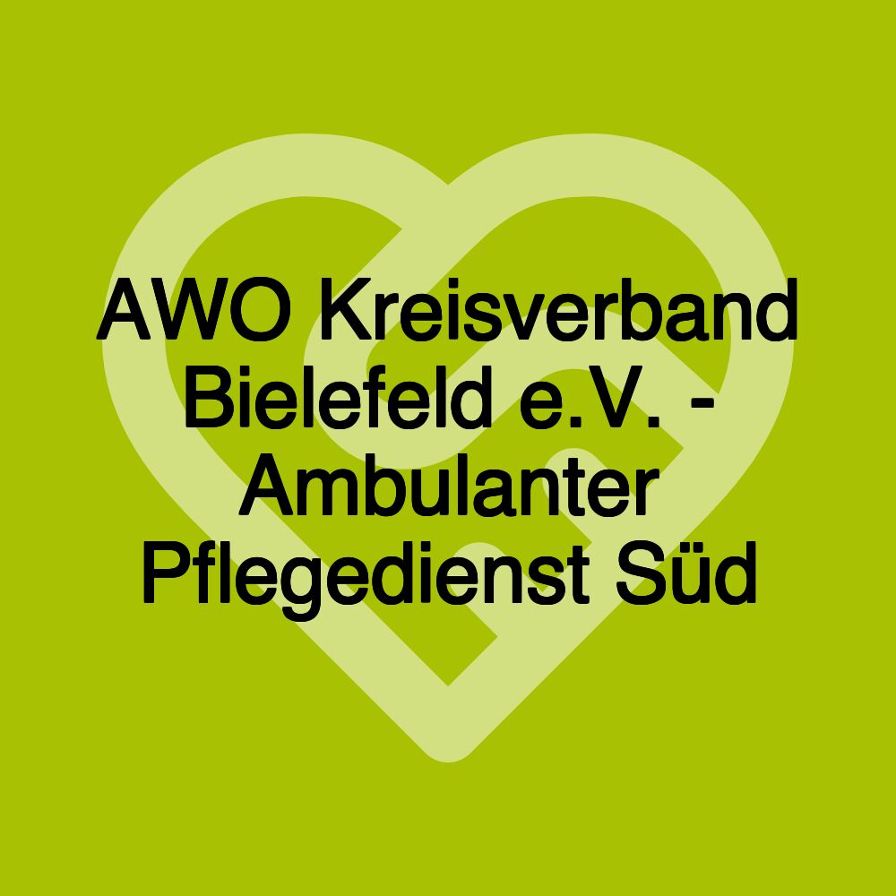 AWO Kreisverband Bielefeld e.V. - Ambulanter Pflegedienst Süd