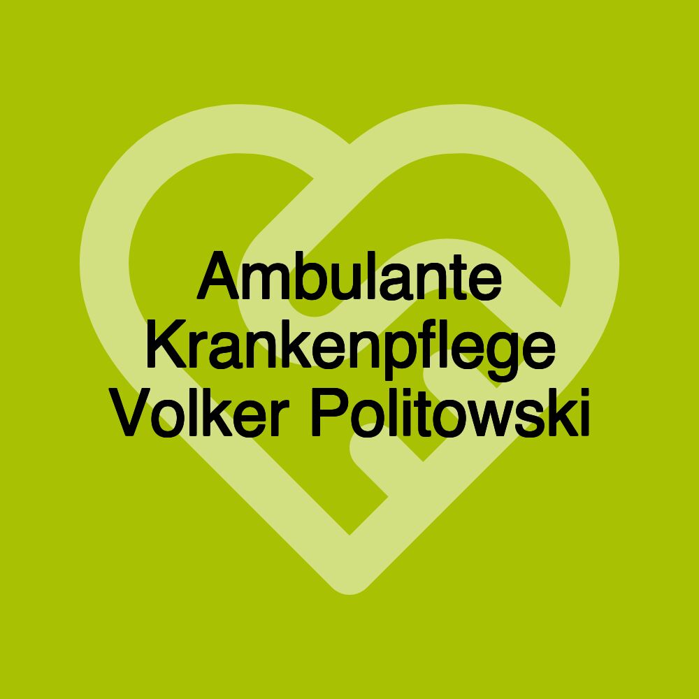 Ambulante Krankenpflege Volker Politowski