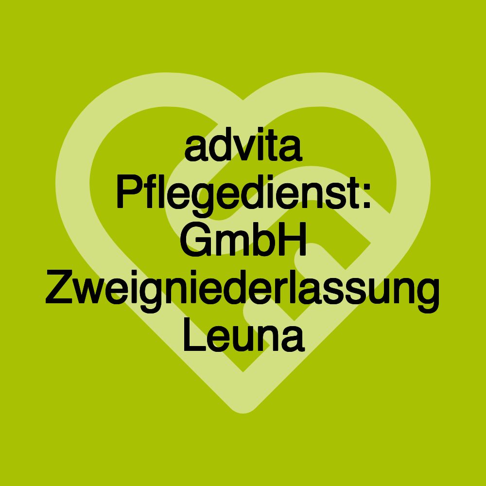 advita Pflegedienst: GmbH Zweigniederlassung Leuna