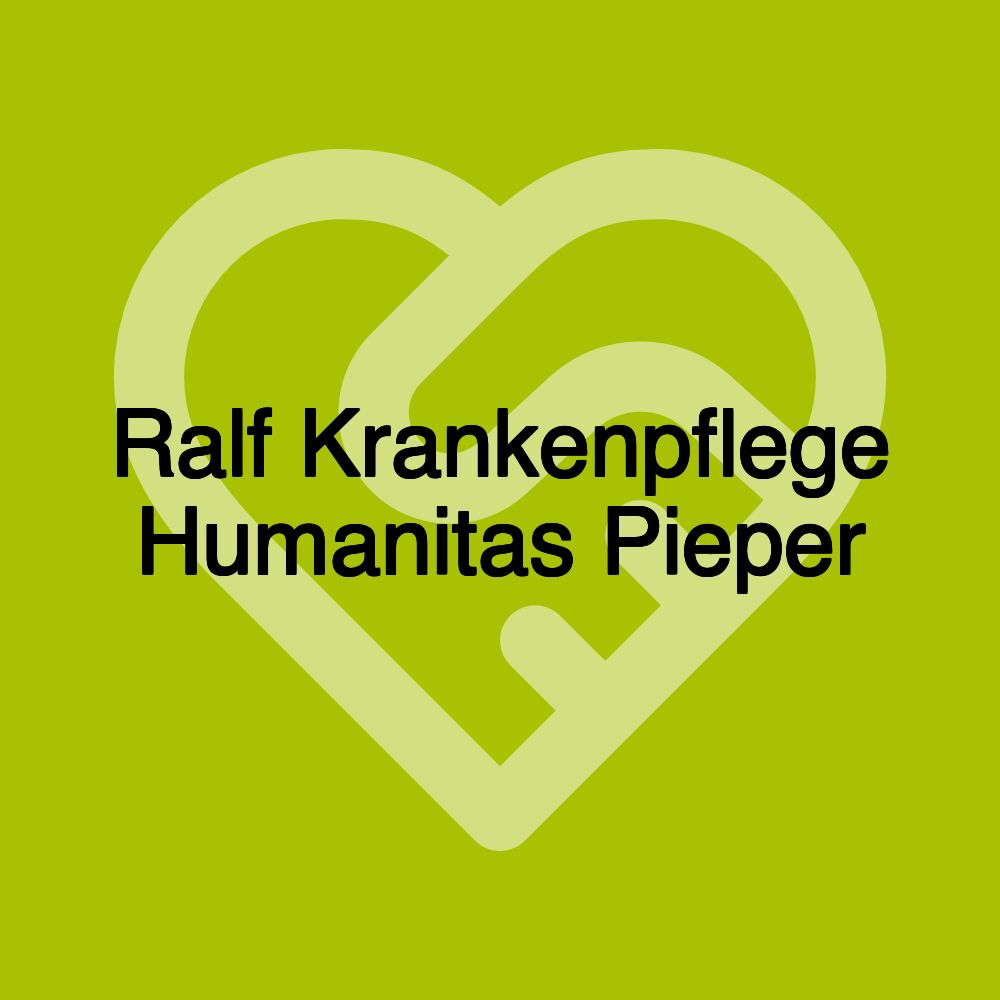 Ralf Krankenpflege Humanitas Pieper