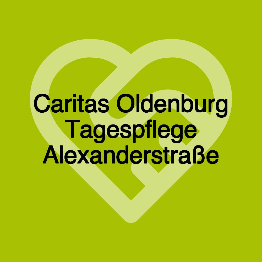Caritas Oldenburg Tagespflege Alexanderstraße