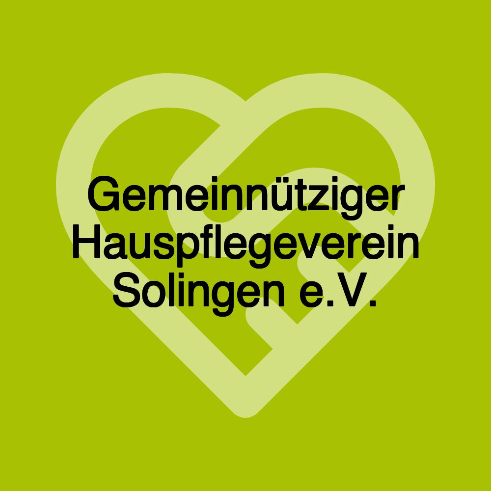 Gemeinnütziger Hauspflegeverein Solingen e.V.