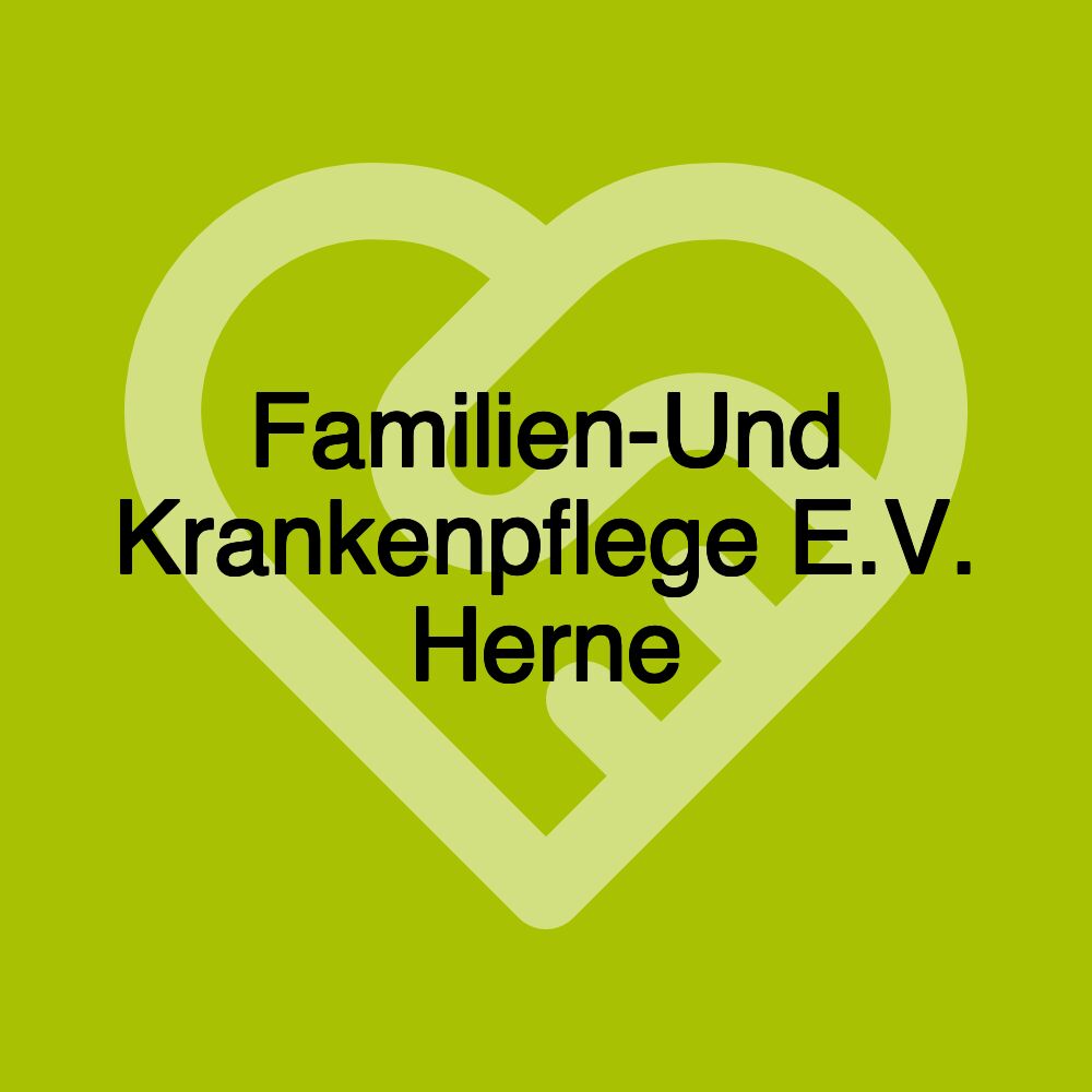 Familien-Und Krankenpflege E.V. Herne