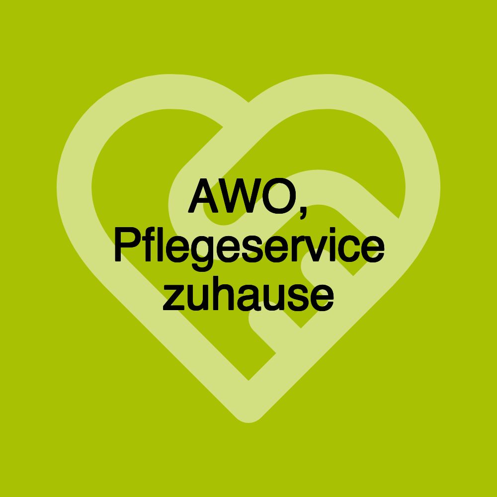 AWO, Pflegeservice zuhause