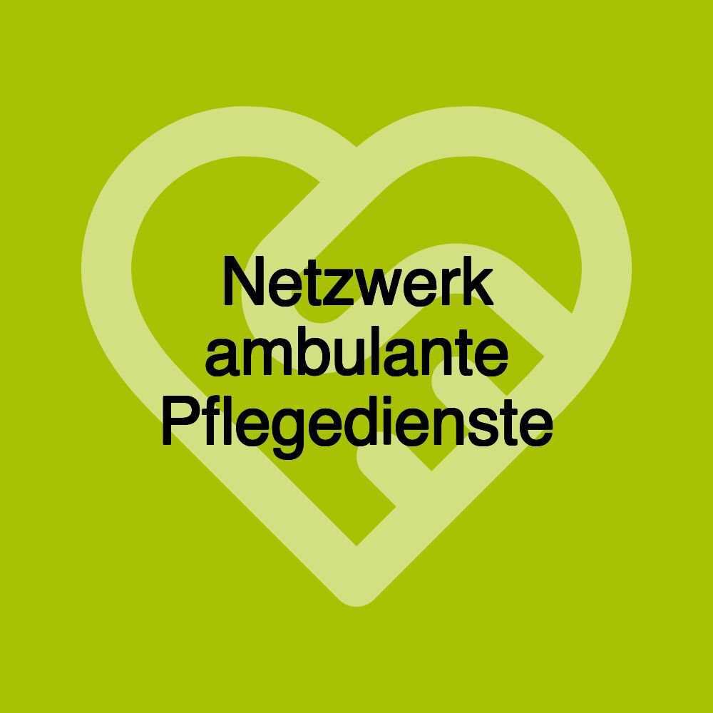 Netzwerk ambulante Pflegedienste