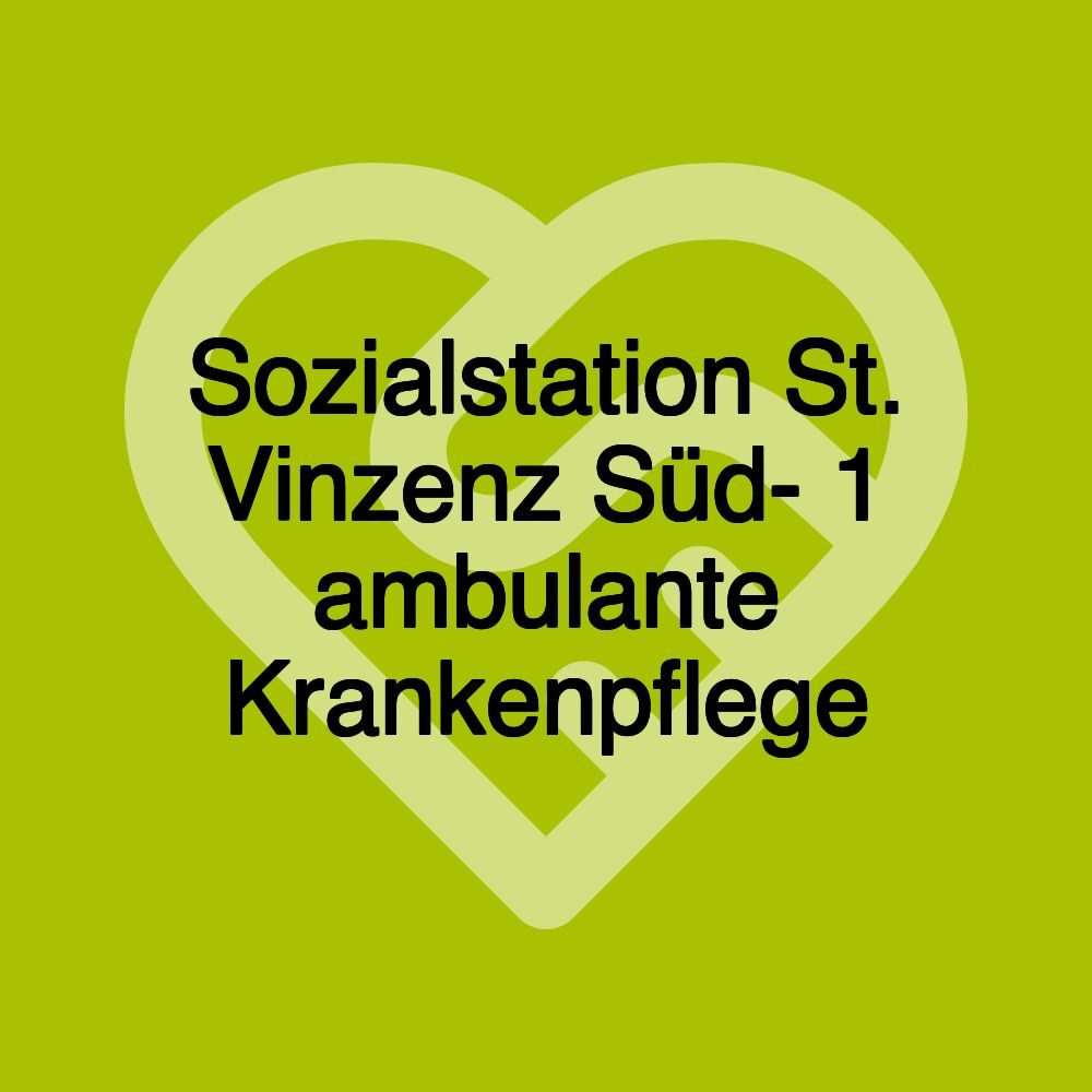 Sozialstation St. Vinzenz Süd- 1 ambulante Krankenpflege