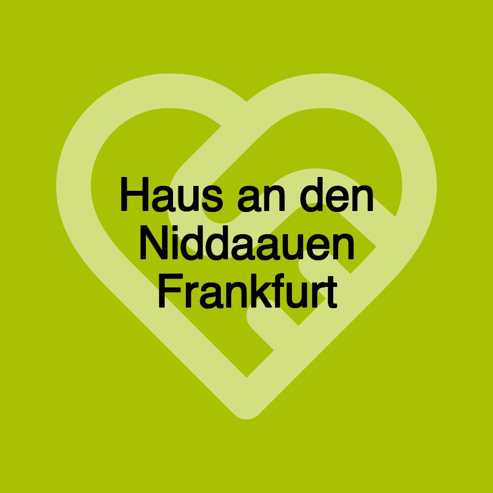 Haus an den Niddaauen Frankfurt