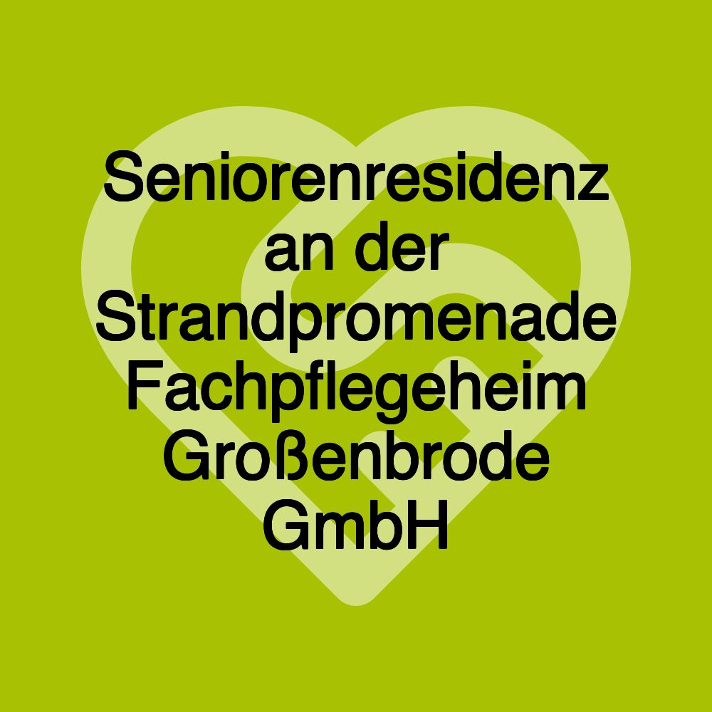 Seniorenresidenz an der Strandpromenade Fachpflegeheim Großenbrode GmbH