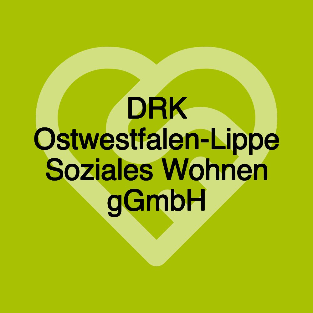 DRK Ostwestfalen-Lippe Soziales Wohnen gGmbH