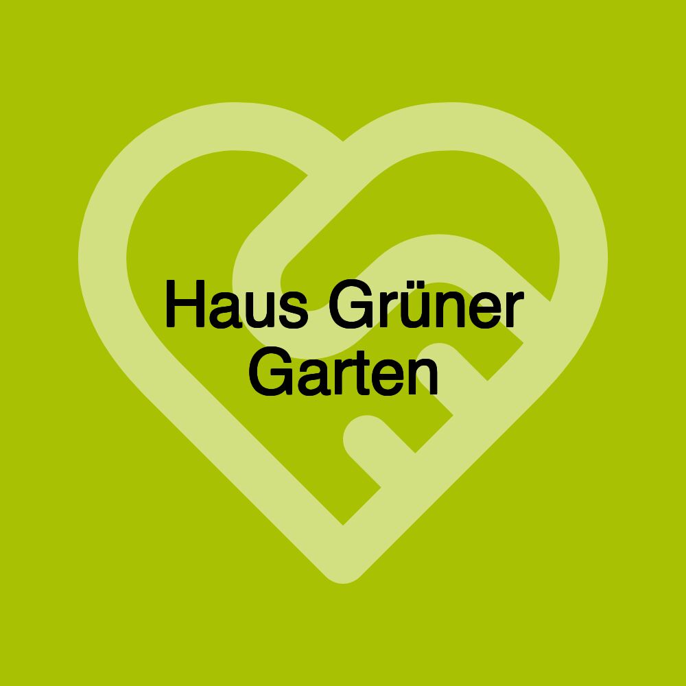 Haus Grüner Garten