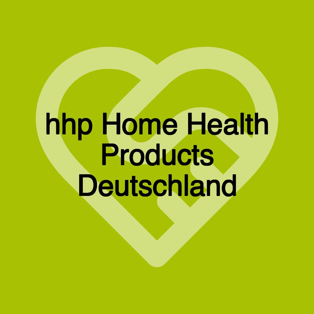 hhp Home Health Products Deutschland