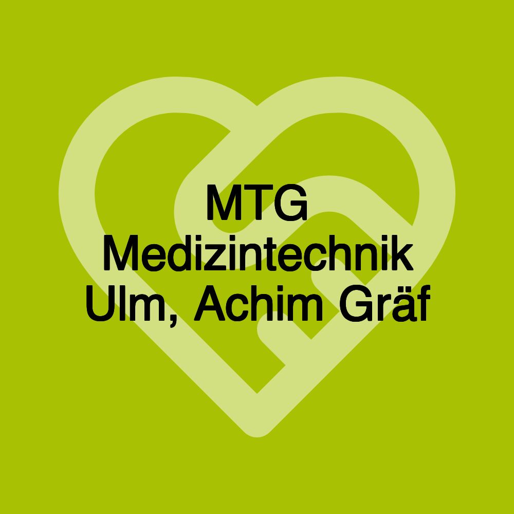 MTG Medizintechnik Ulm, Achim Gräf