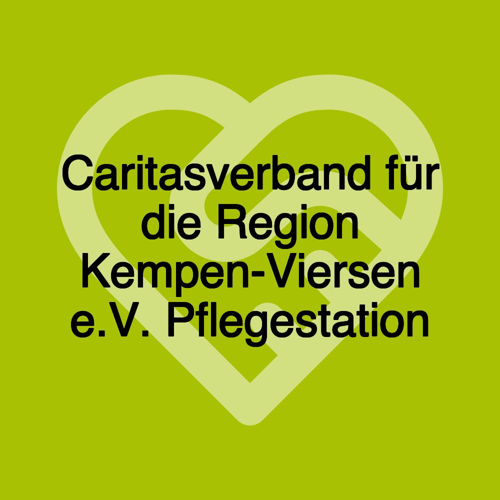 Caritasverband für die Region Kempen-Viersen e.V. Pflegestation