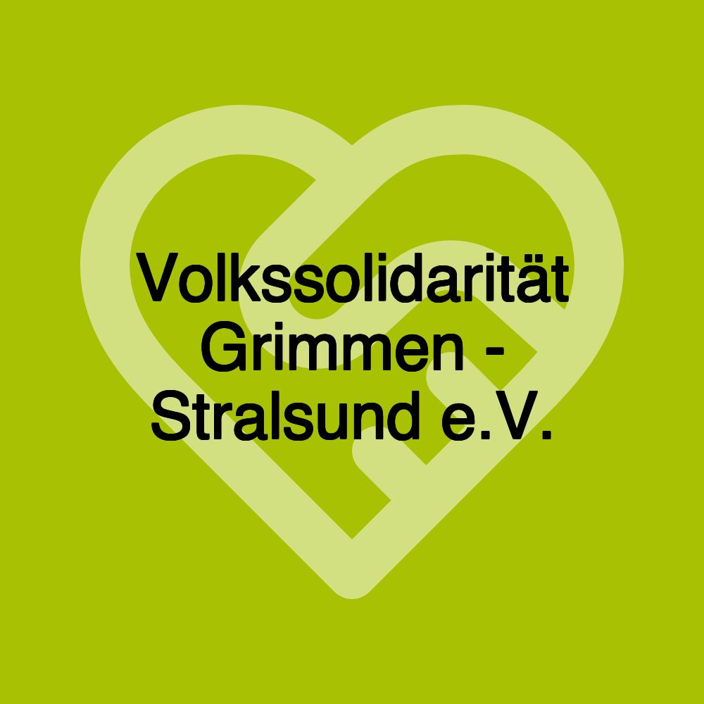 Volkssolidarität Grimmen - Stralsund e.V.