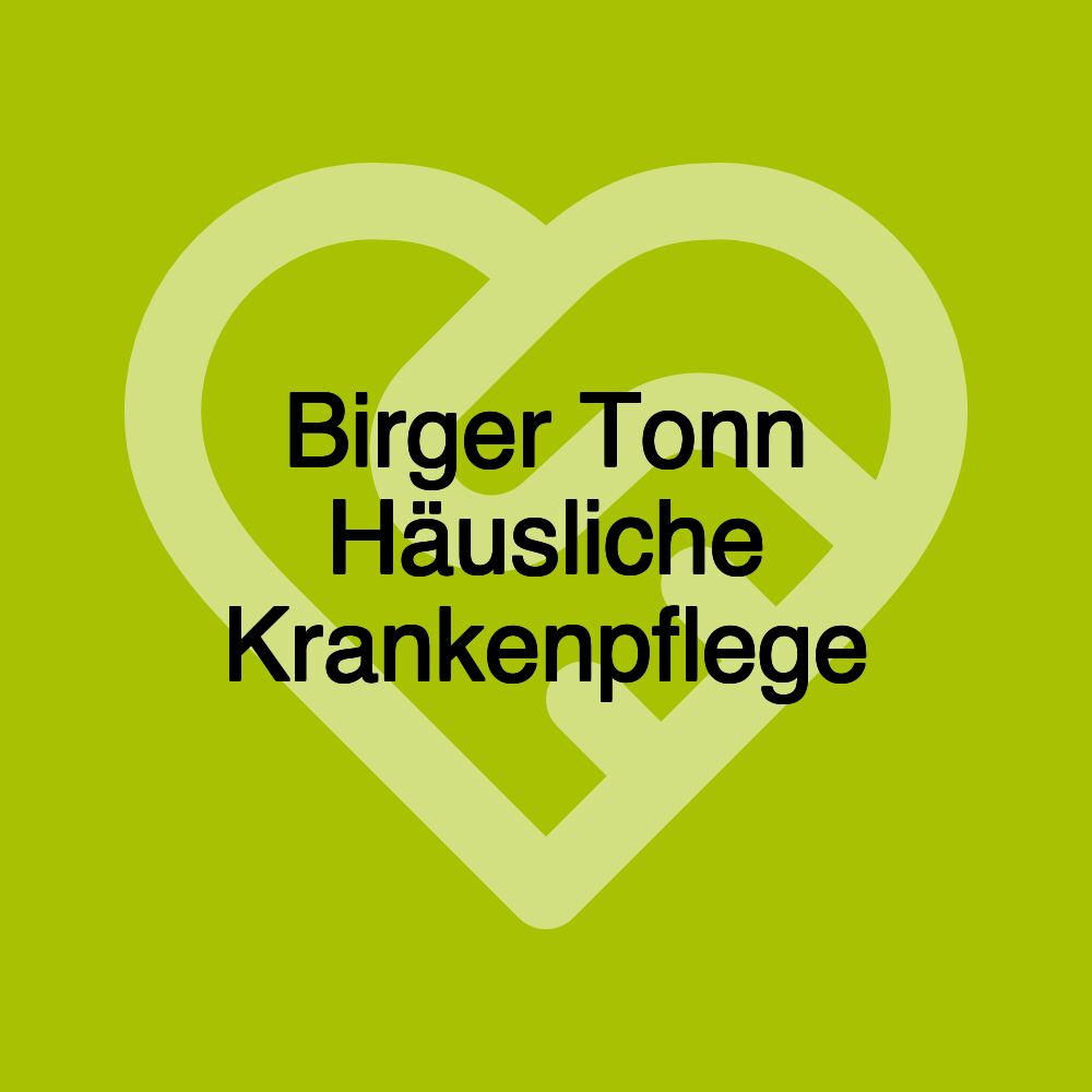 Birger Tonn Häusliche Krankenpflege
