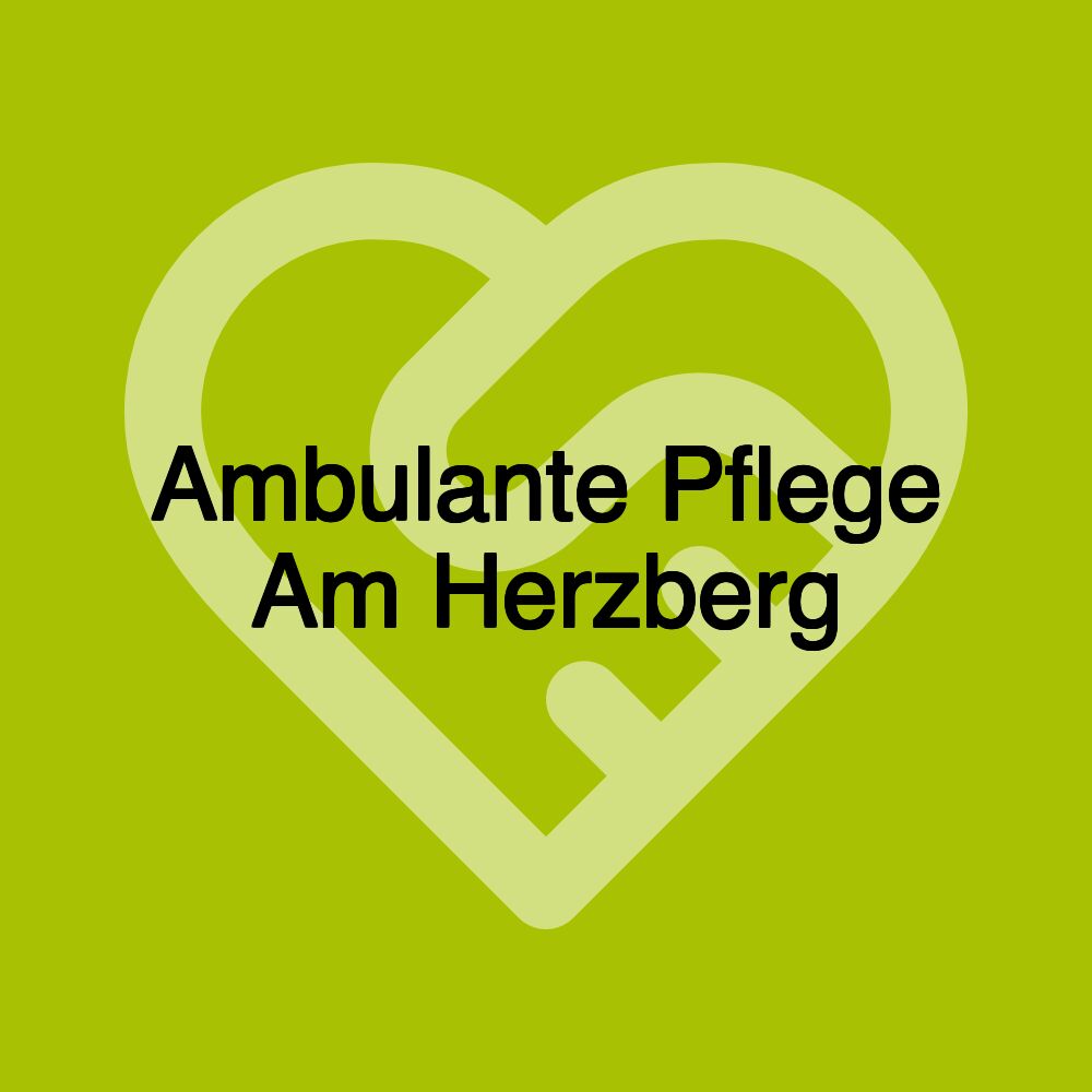 Ambulante Pflege Am Herzberg