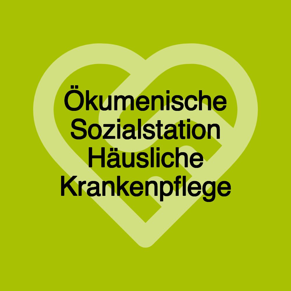 Ökumenische Sozialstation Häusliche Krankenpflege