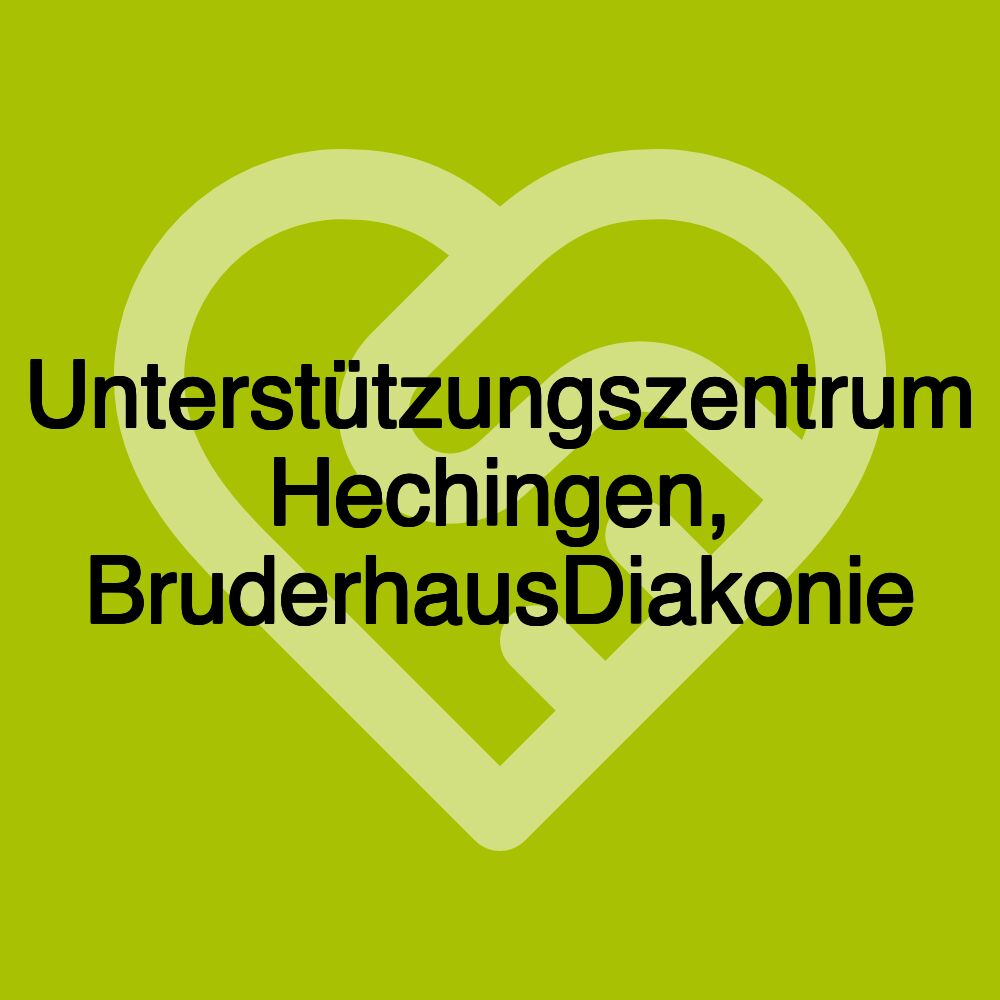 Unterstützungszentrum Hechingen, BruderhausDiakonie