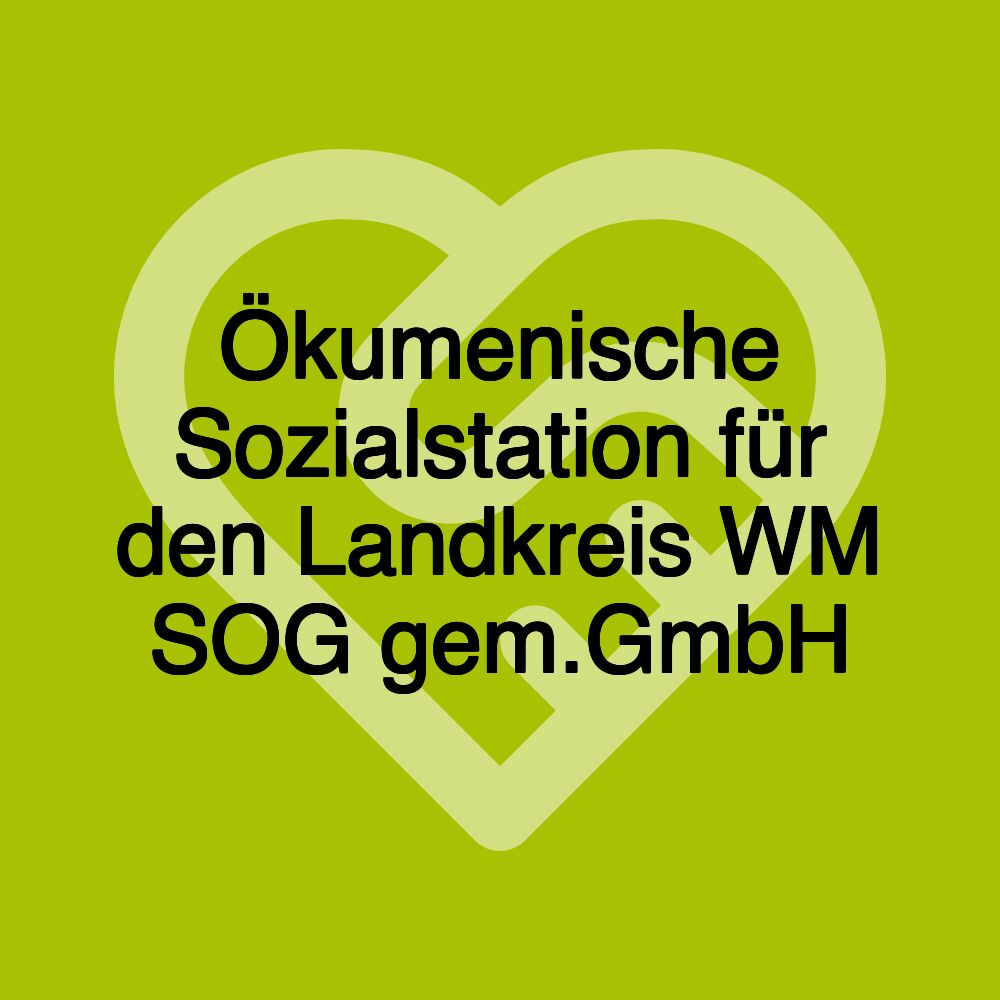 Ökumenische Sozialstation für den Landkreis WM SOG gem.GmbH