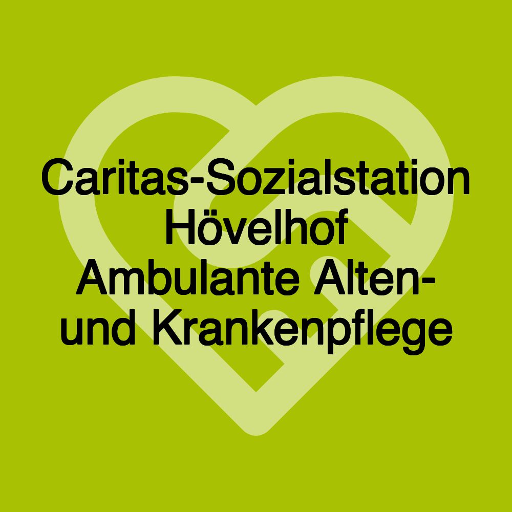 Caritas-Sozialstation Hövelhof Ambulante Alten- und Krankenpflege