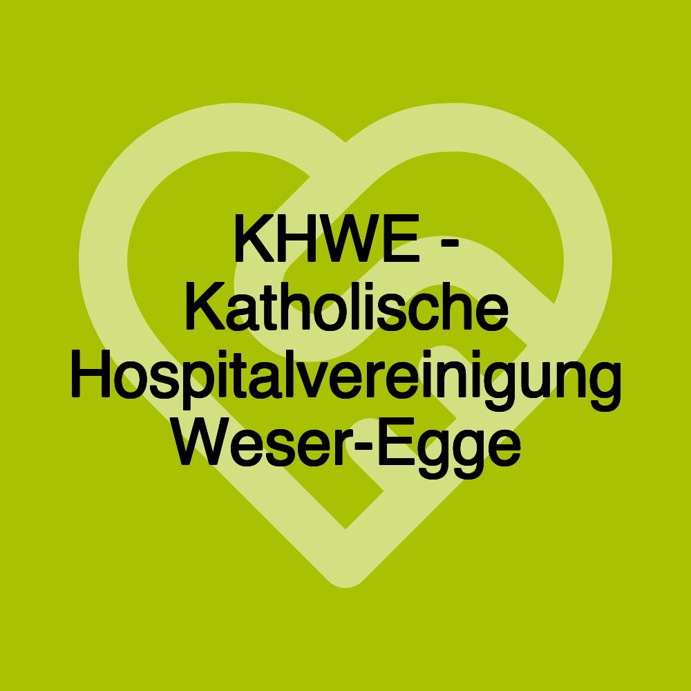 KHWE - Katholische Hospitalvereinigung Weser-Egge