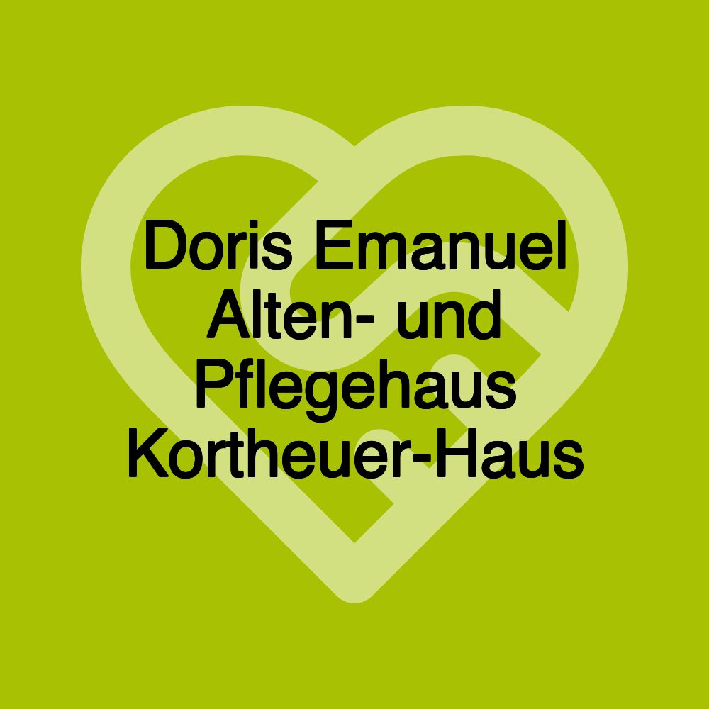Doris Emanuel Alten- und Pflegehaus Kortheuer-Haus