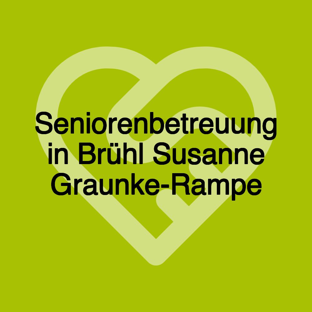 Seniorenbetreuung in Brühl Susanne Graunke-Rampe