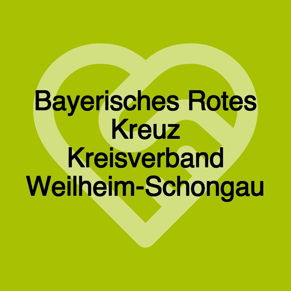 Bayerisches Rotes Kreuz Kreisverband Weilheim-Schongau