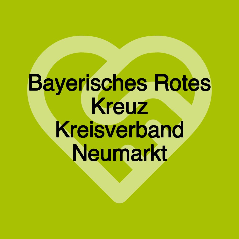 Bayerisches Rotes Kreuz Kreisverband Neumarkt
