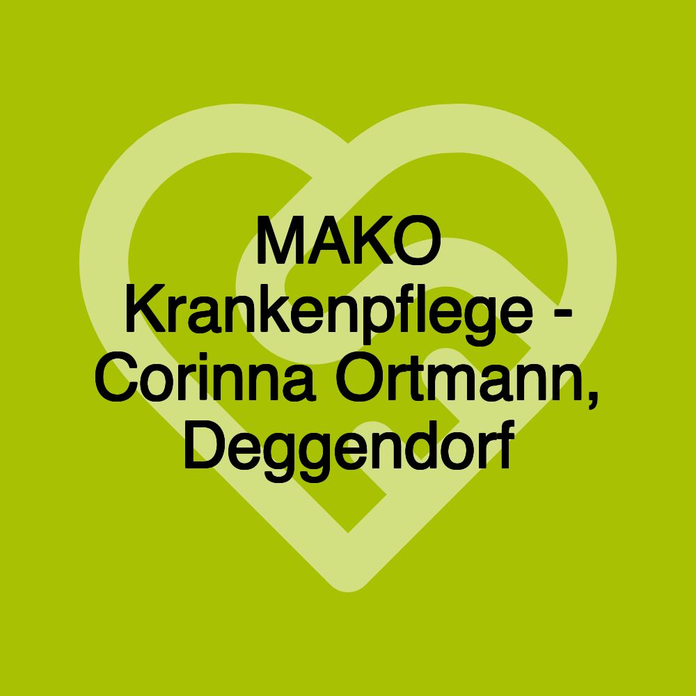 MAKO Krankenpflege - Corinna Ortmann, Deggendorf