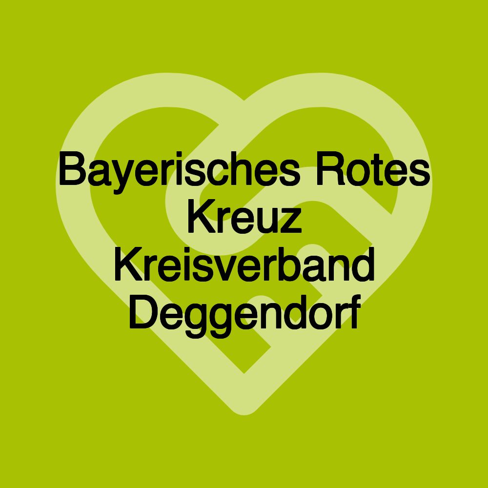 Bayerisches Rotes Kreuz Kreisverband Deggendorf