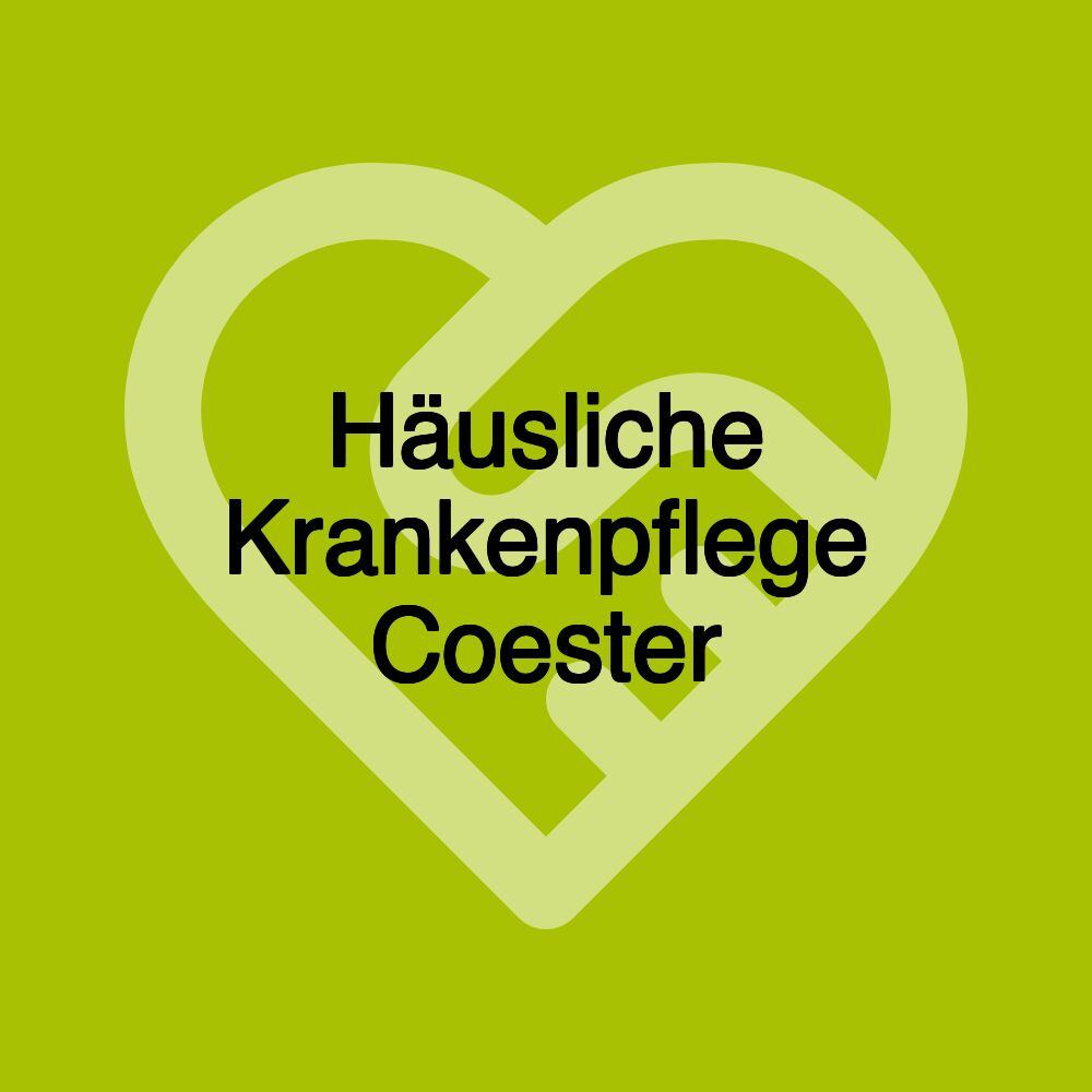 Häusliche Krankenpflege Coester
