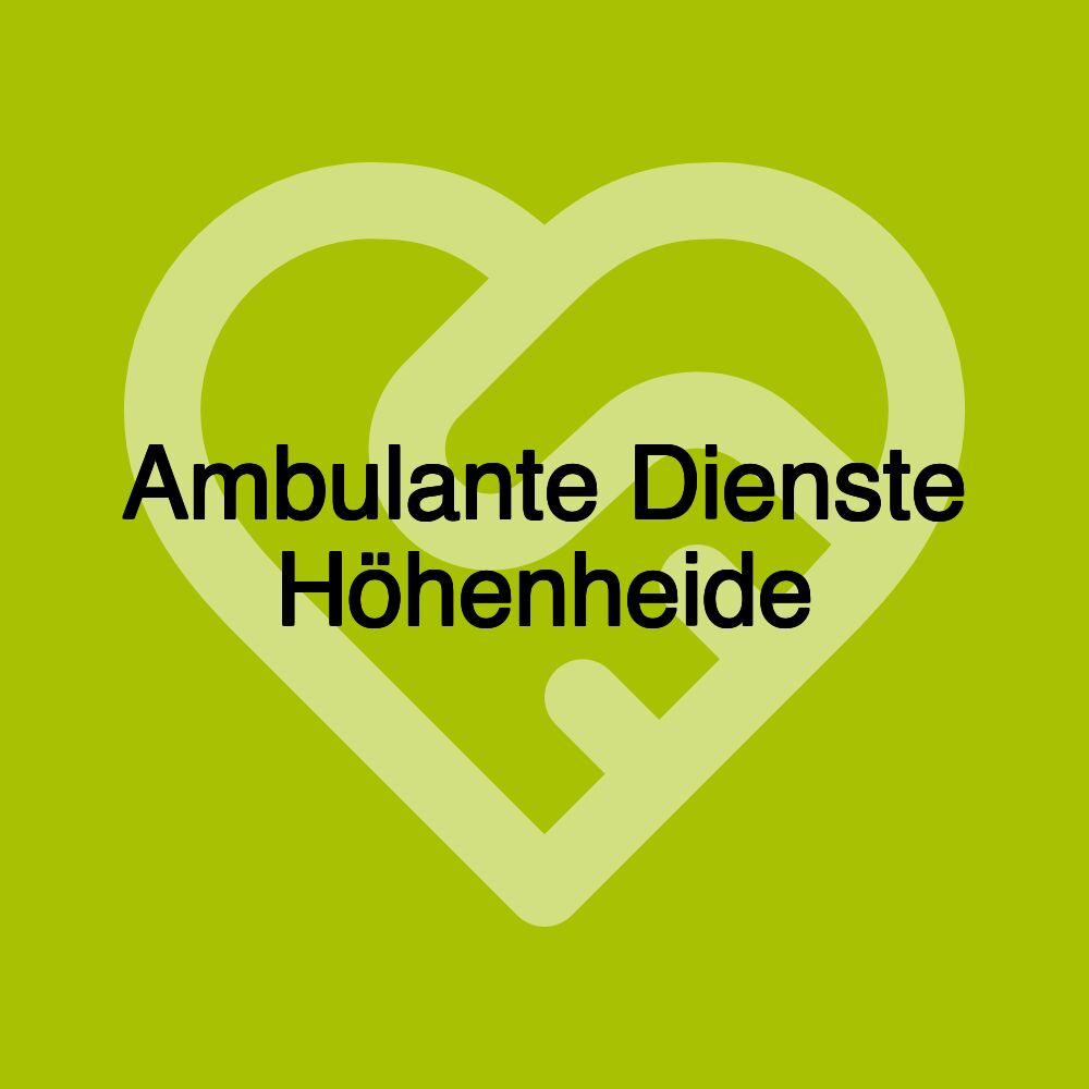 Ambulante Dienste Höhenheide