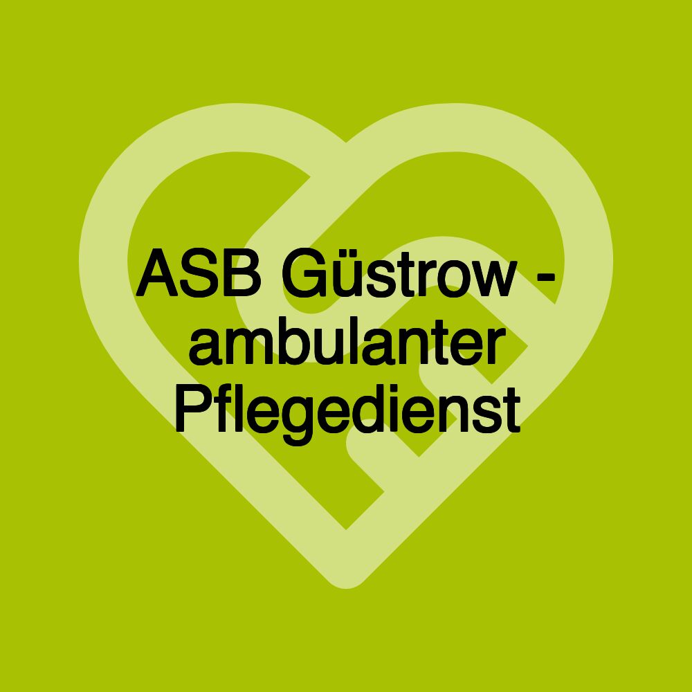 ASB Güstrow - ambulanter Pflegedienst