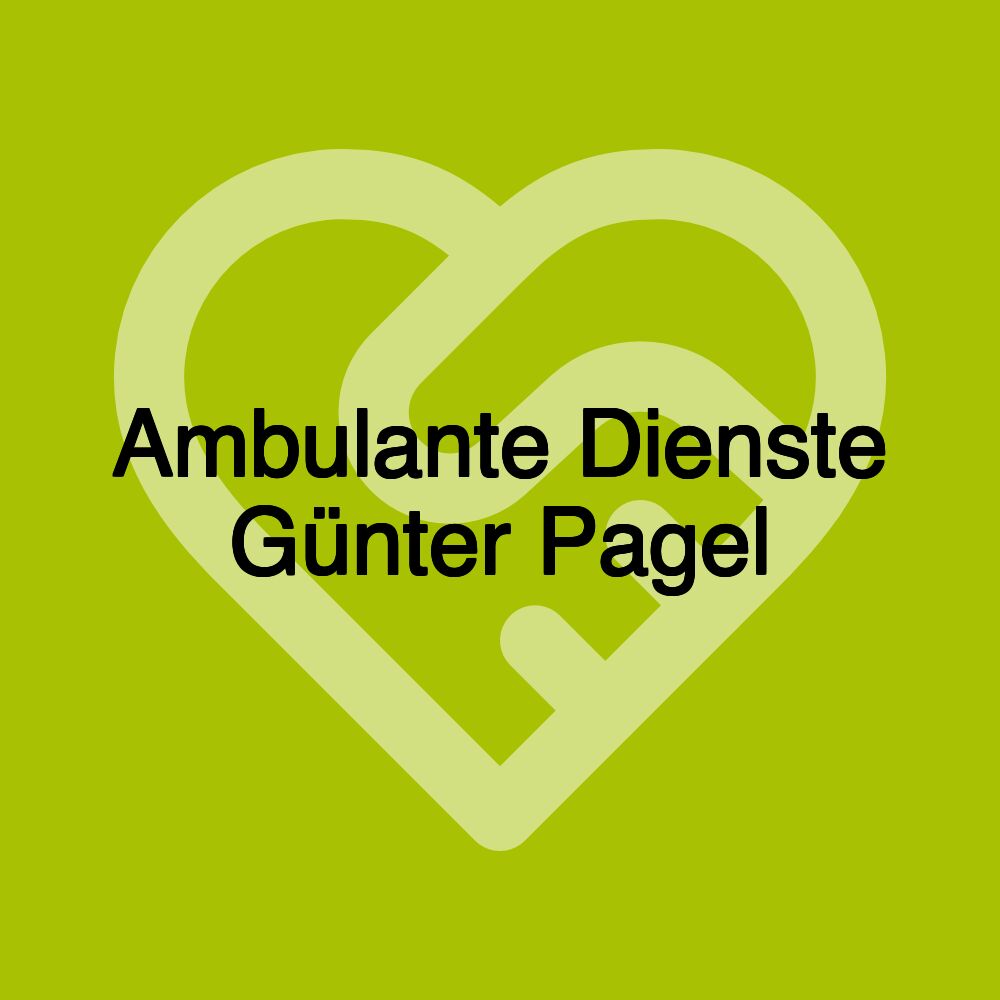 Ambulante Dienste Günter Pagel