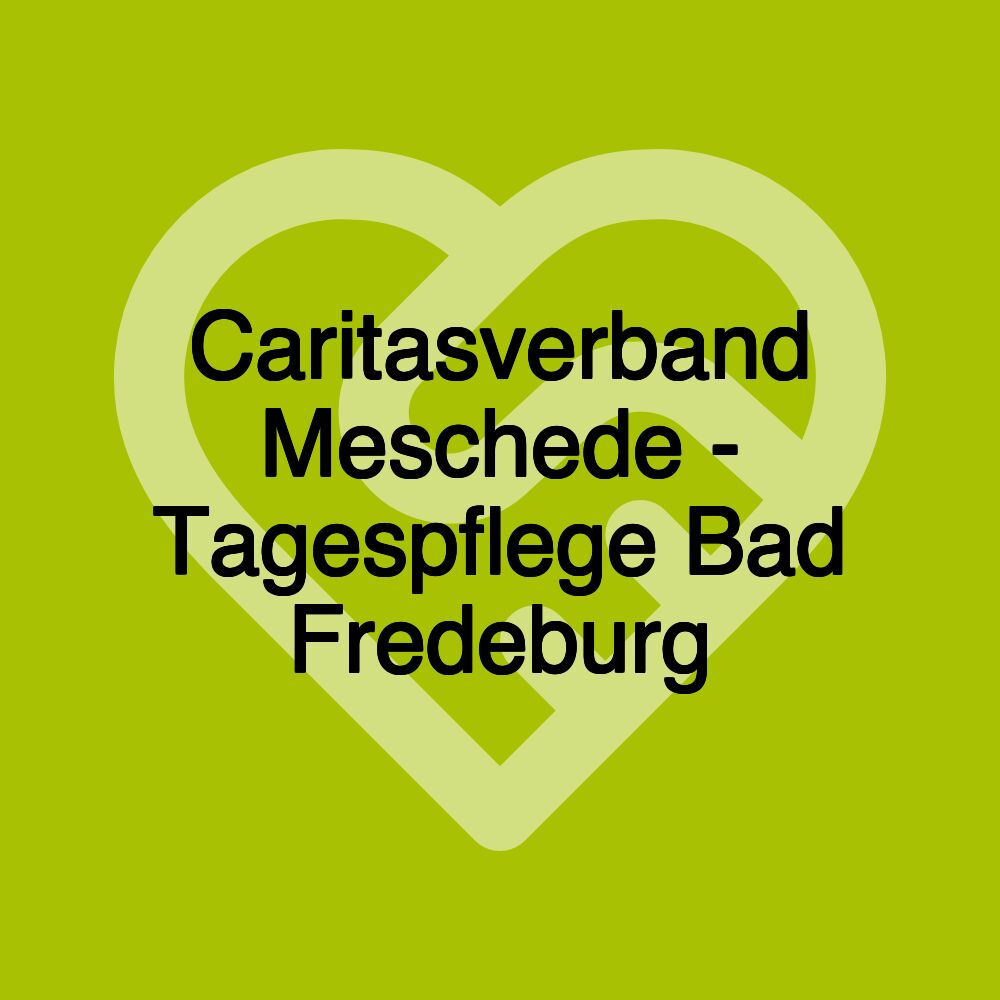 Caritasverband Meschede - Tagespflege Bad Fredeburg