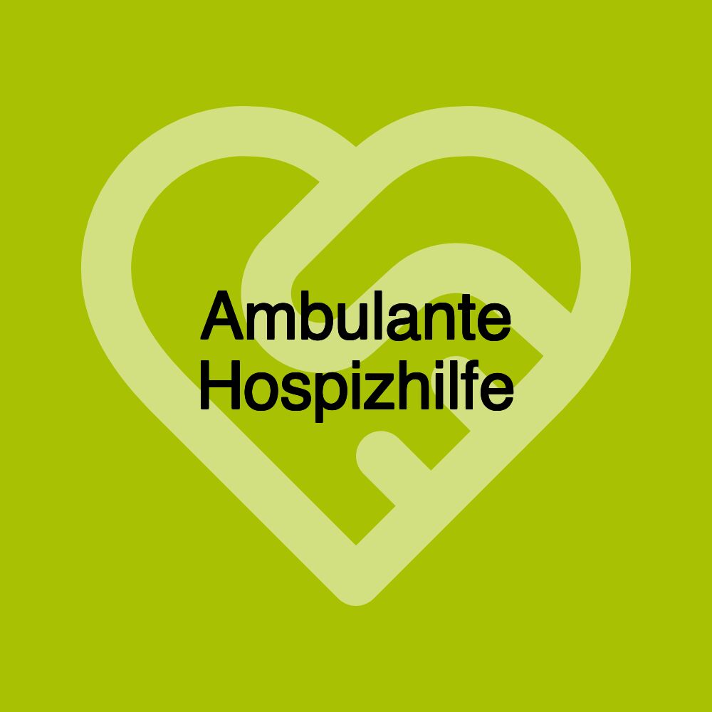 Ambulante Hospizhilfe