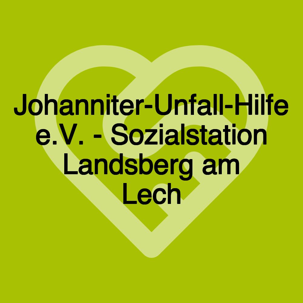 Johanniter-Unfall-Hilfe e.V. - Sozialstation Landsberg am Lech