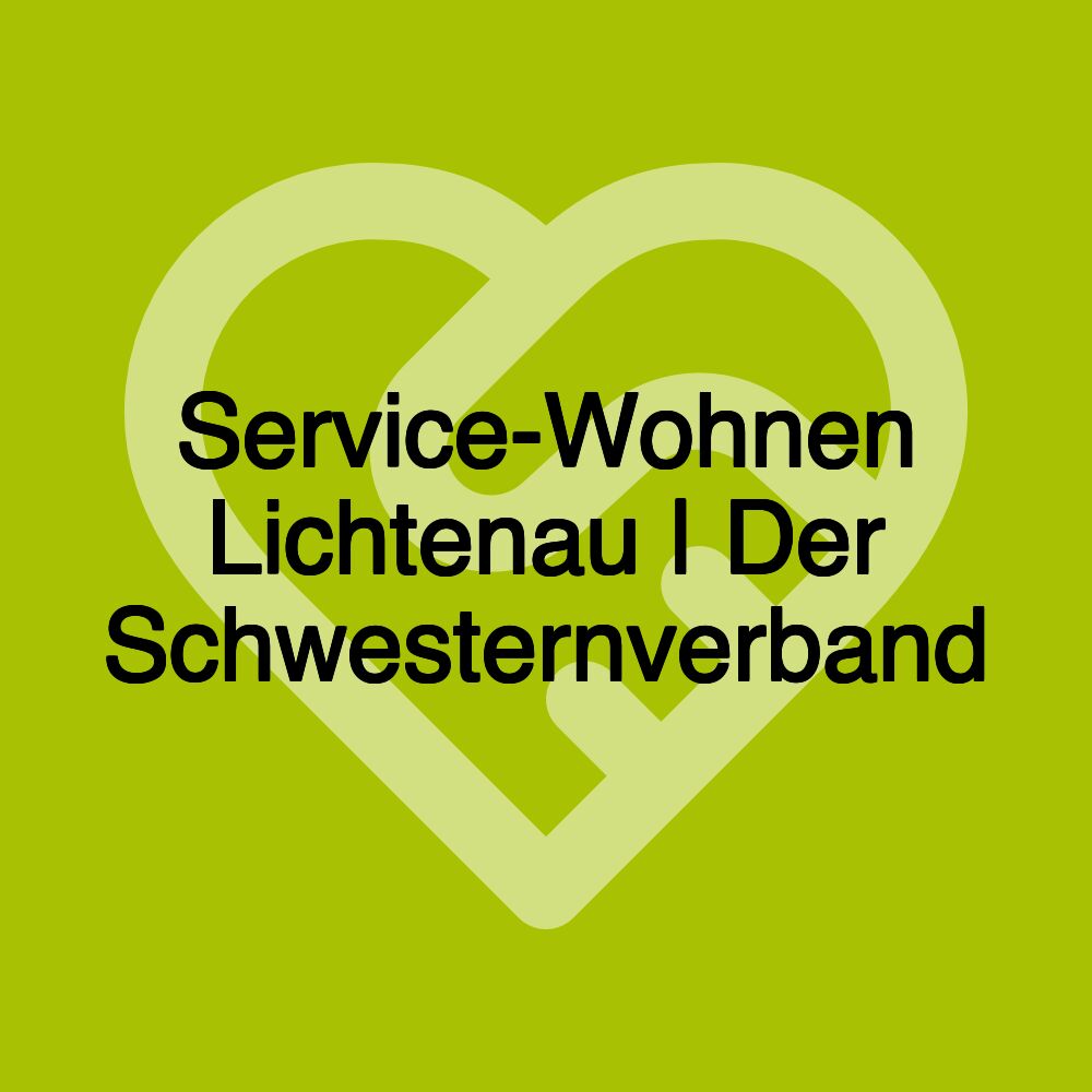 Service-Wohnen Lichtenau | Der Schwesternverband