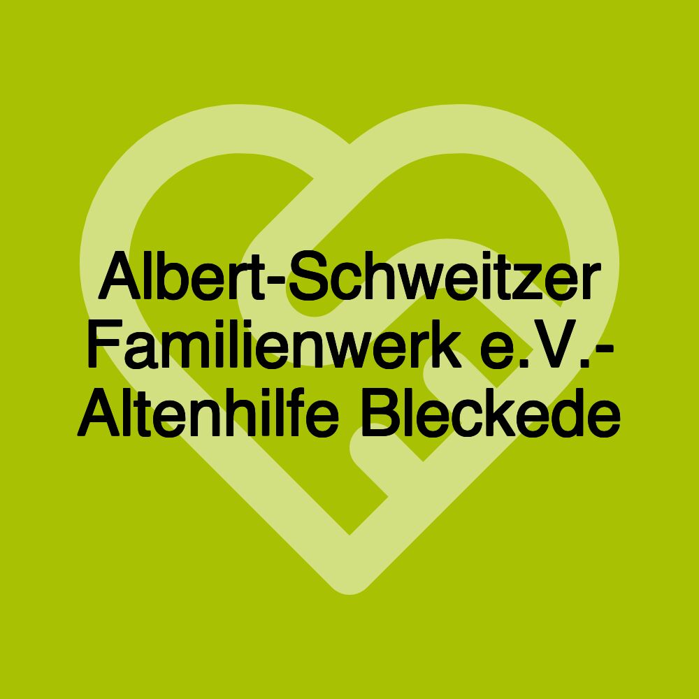 Albert-Schweitzer Familienwerk e.V.- Altenhilfe Bleckede