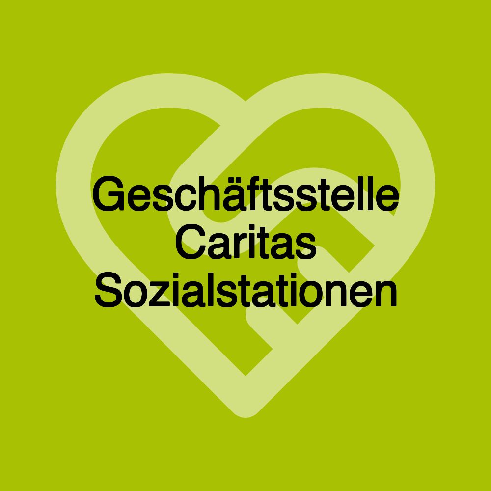 Geschäftsstelle Caritas Sozialstationen