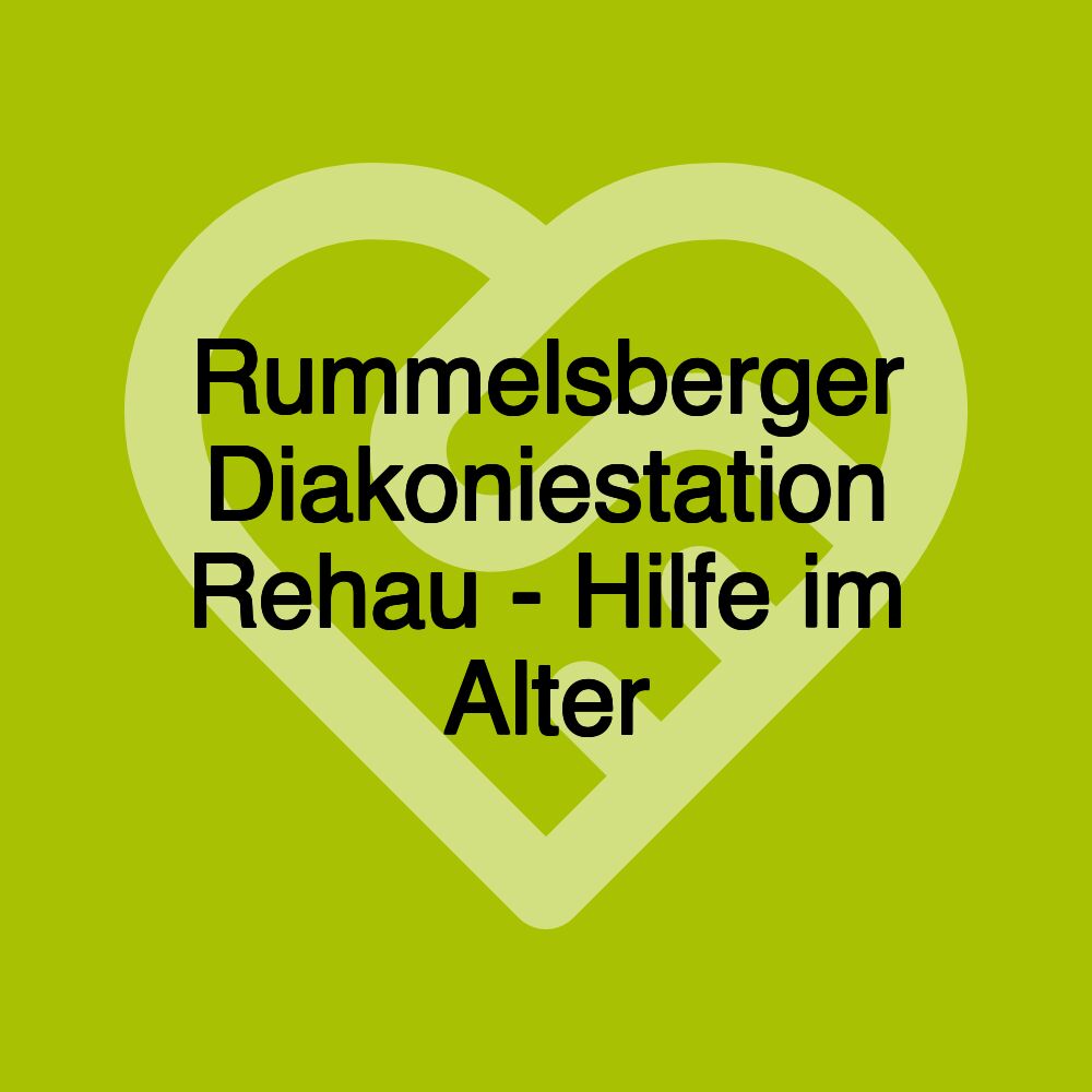 Rummelsberger Diakoniestation Rehau - Hilfe im Alter