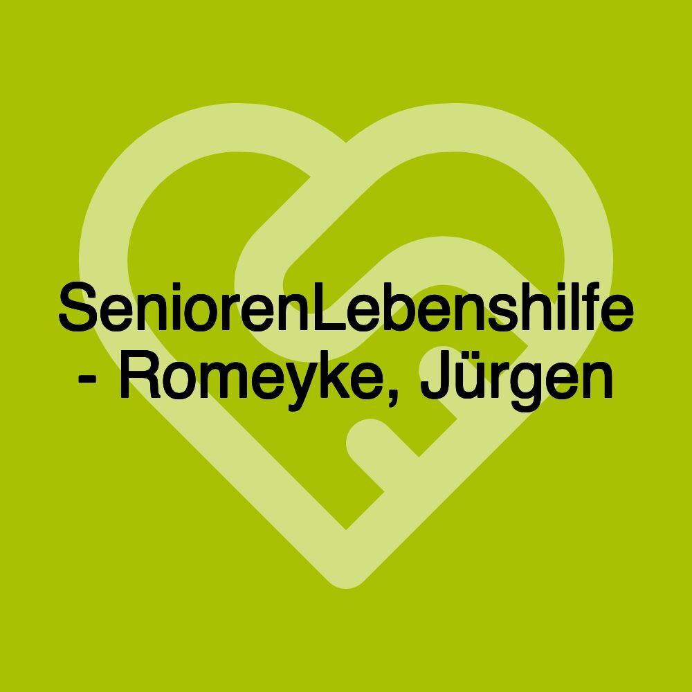 SeniorenLebenshilfe - Romeyke, Jürgen
