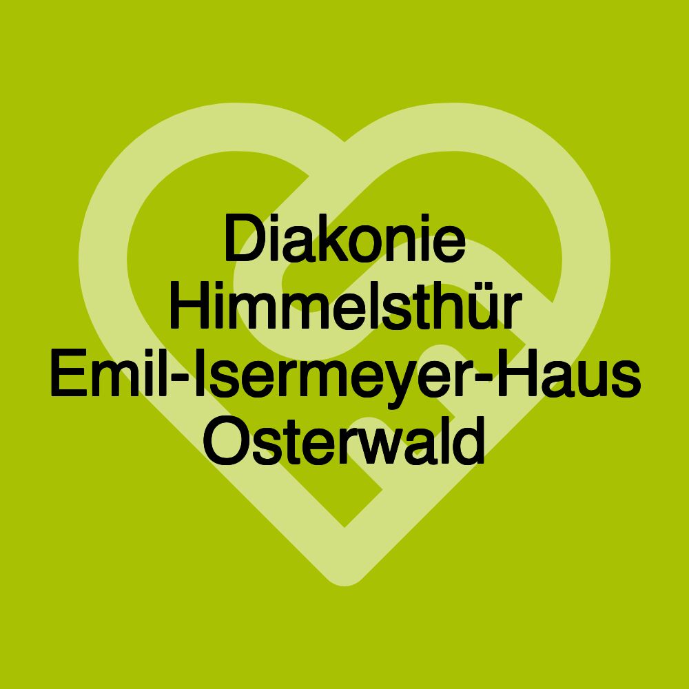Diakonie Himmelsthür Emil-Isermeyer-Haus Osterwald