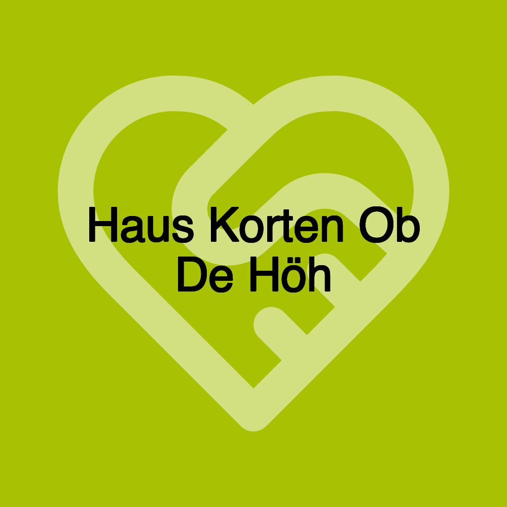 Haus Korten Ob De Höh