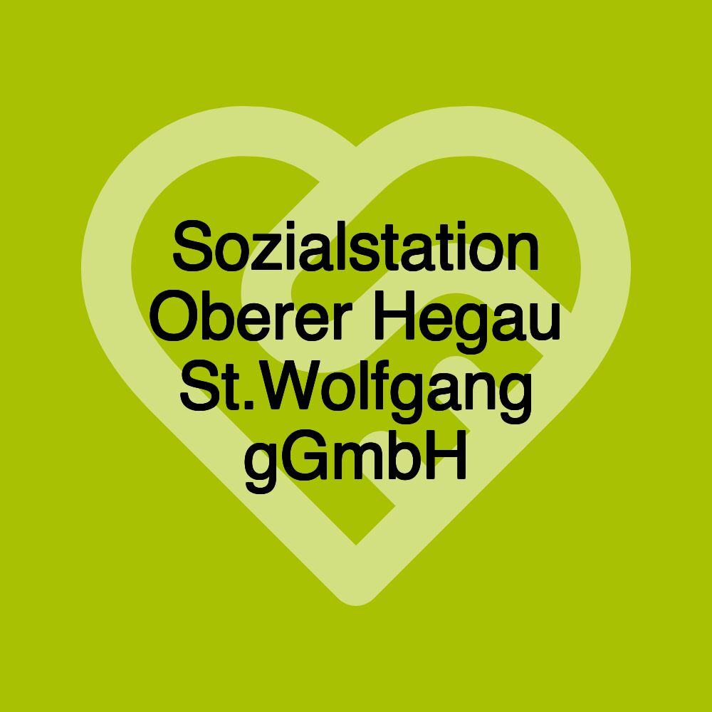 Sozialstation Oberer Hegau St.Wolfgang gGmbH